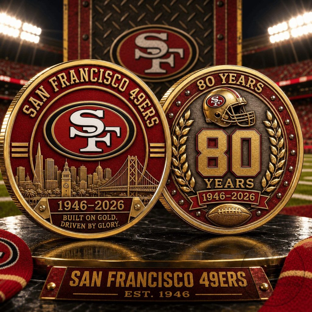 San Francisco 49ers 80th Anniversary Commemorative Gold Coin San Francisco 49ers 80th Anniversary Commemorative Gold Coin