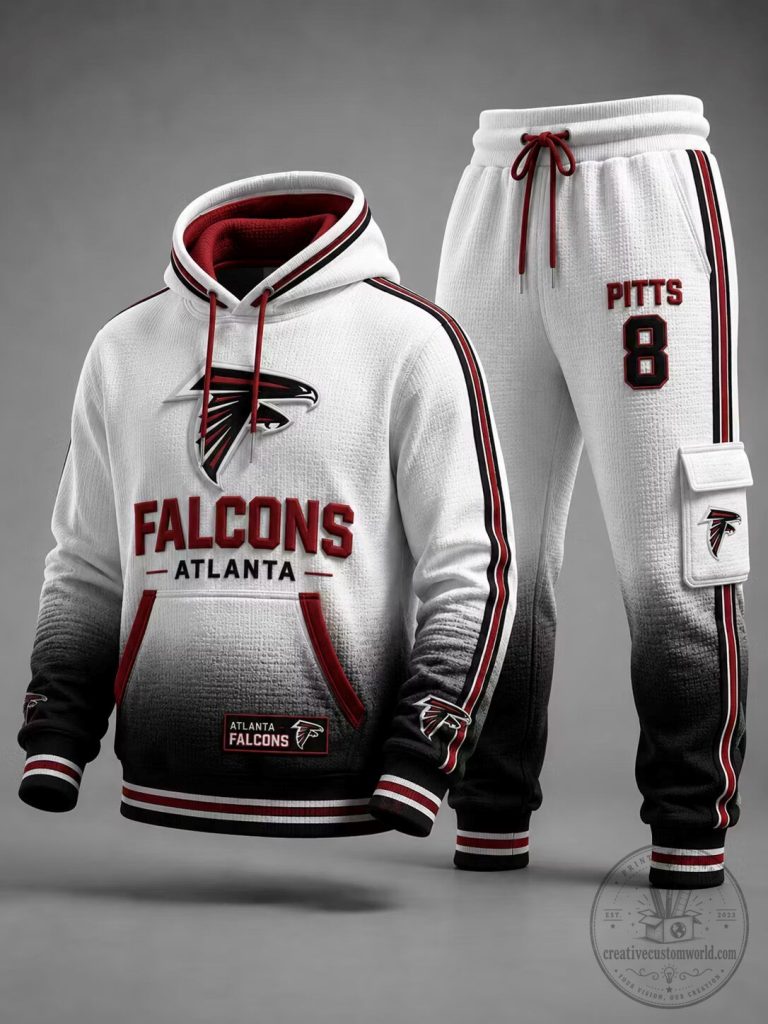 Atlanta Falcons Kyle Pitts Number Eighteen Hoodie and Jogger Set 16 Atlanta Falcons Kyle Pitts Number Eighteen Hoodie and Jogger Set