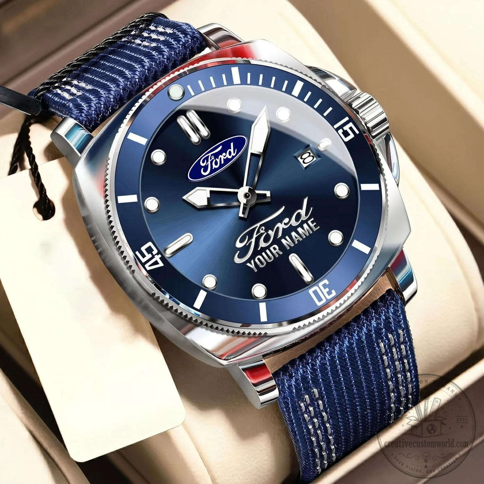 Ford Motor Company Personalized Luxury Sport Watch for Men
