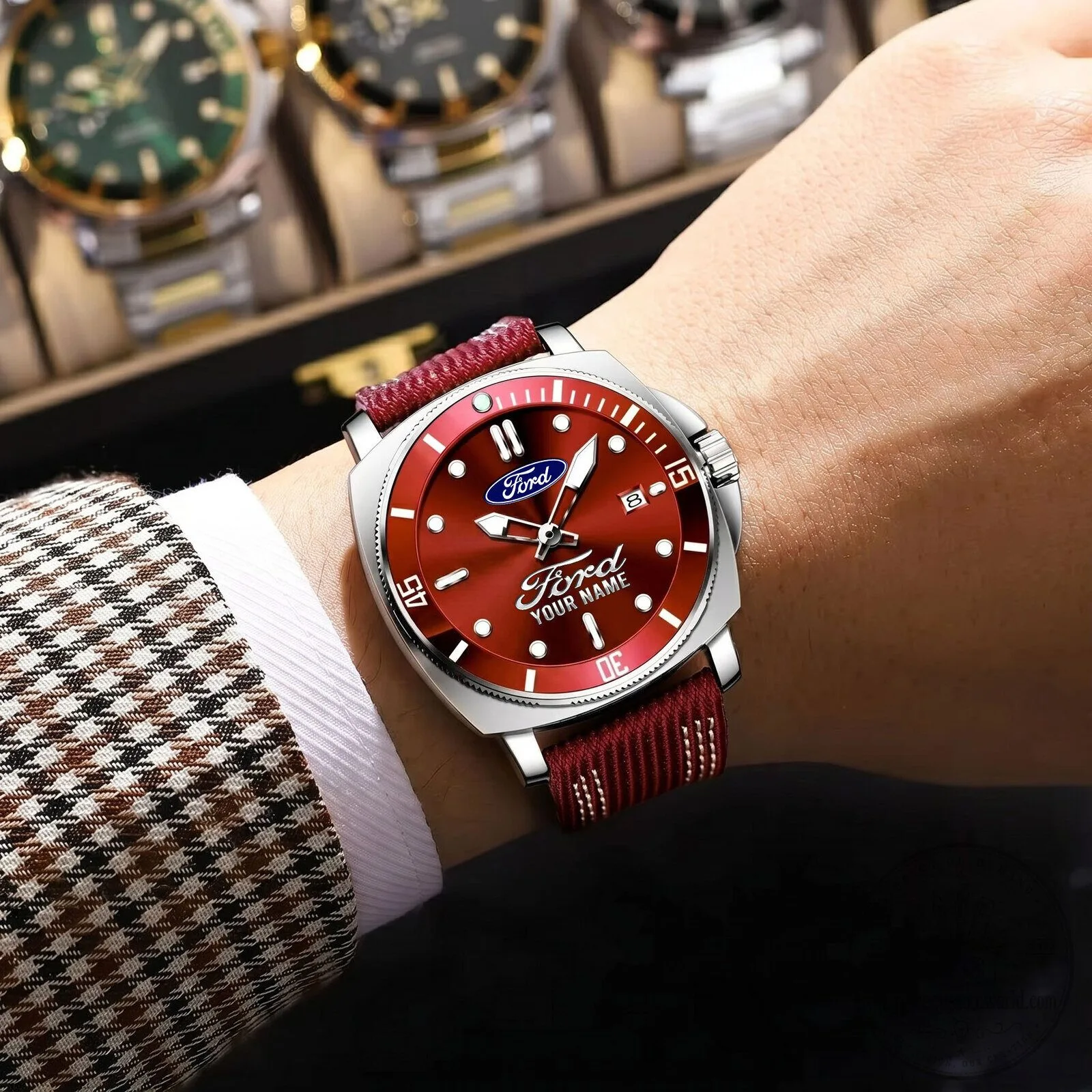 Ford Motor Company Personalized Luxury Sport Watch for Men 14 Ford Motor Company Personalized Luxury Sport Watch for Men