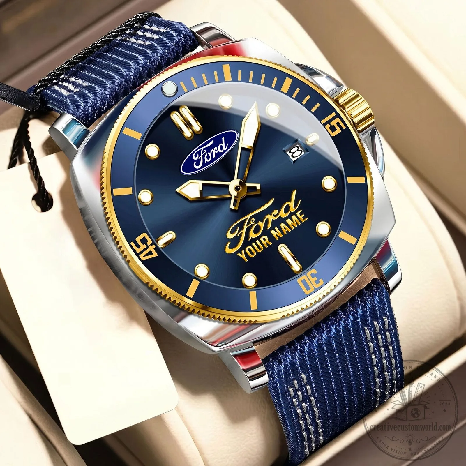 Ford Motor Company Personalized Luxury Sport Watch for Men 16 Ford Motor Company Personalized Luxury Sport Watch for Men