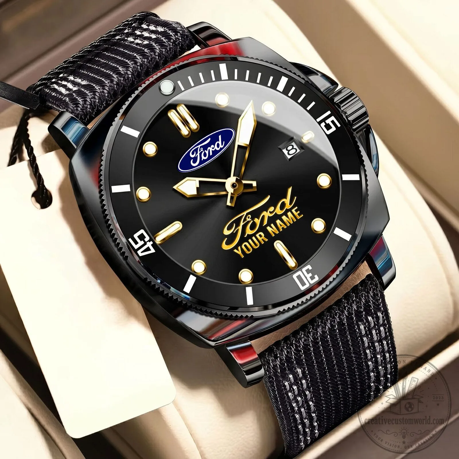 Ford Motor Company Personalized Luxury Sport Watch for Men 18 Ford Motor Company Personalized Luxury Sport Watch for Men