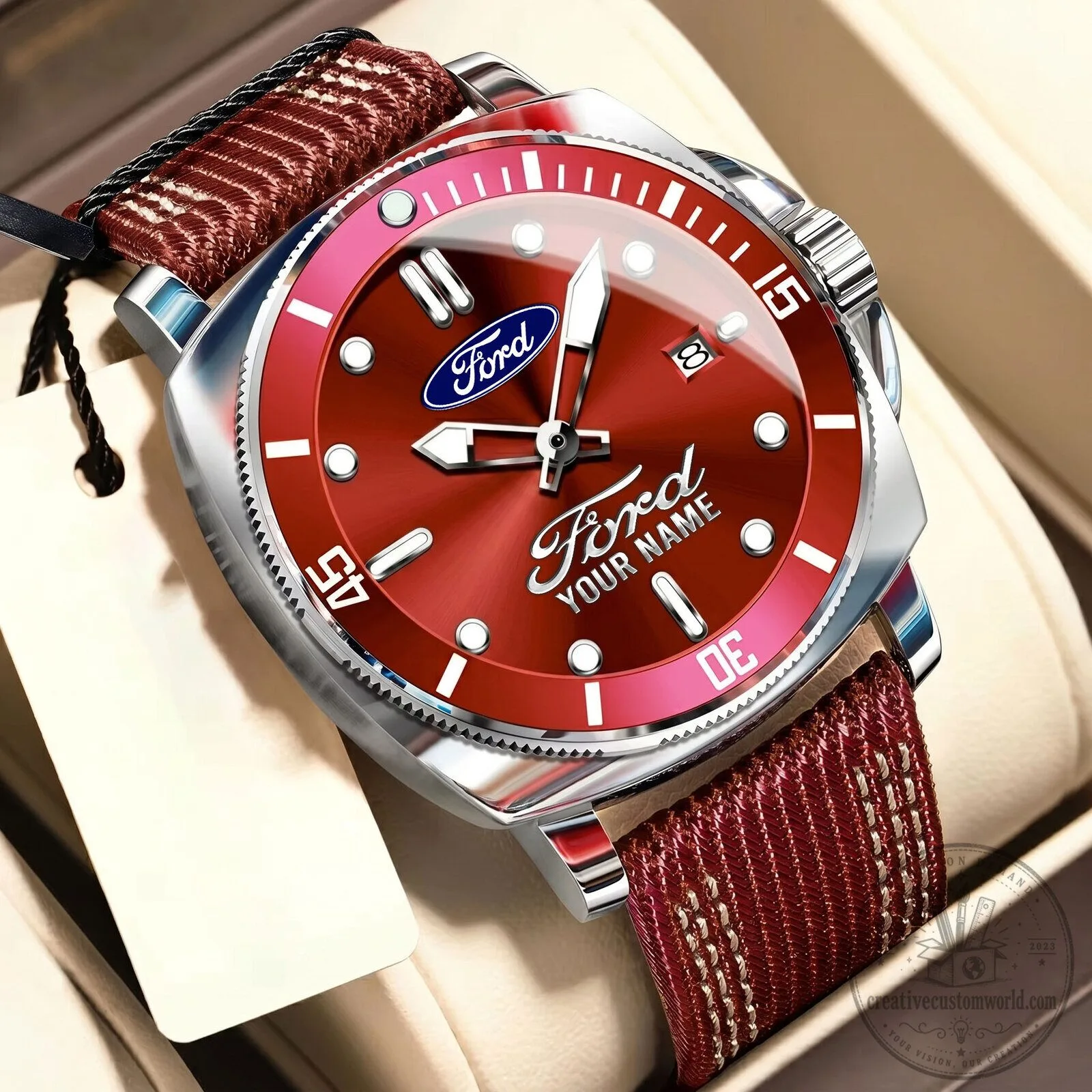 Ford Motor Company Personalized Luxury Sport Watch for Men 23 Ford Motor Company Personalized Luxury Sport Watch for Men