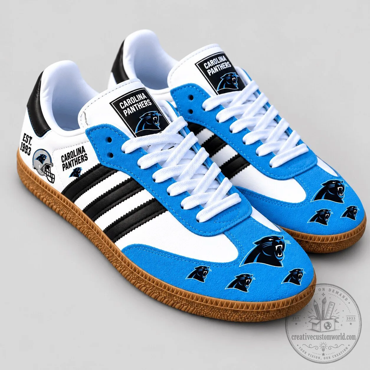 Carolina Panthers NFL Team Spirit Heritage Samba Shoes