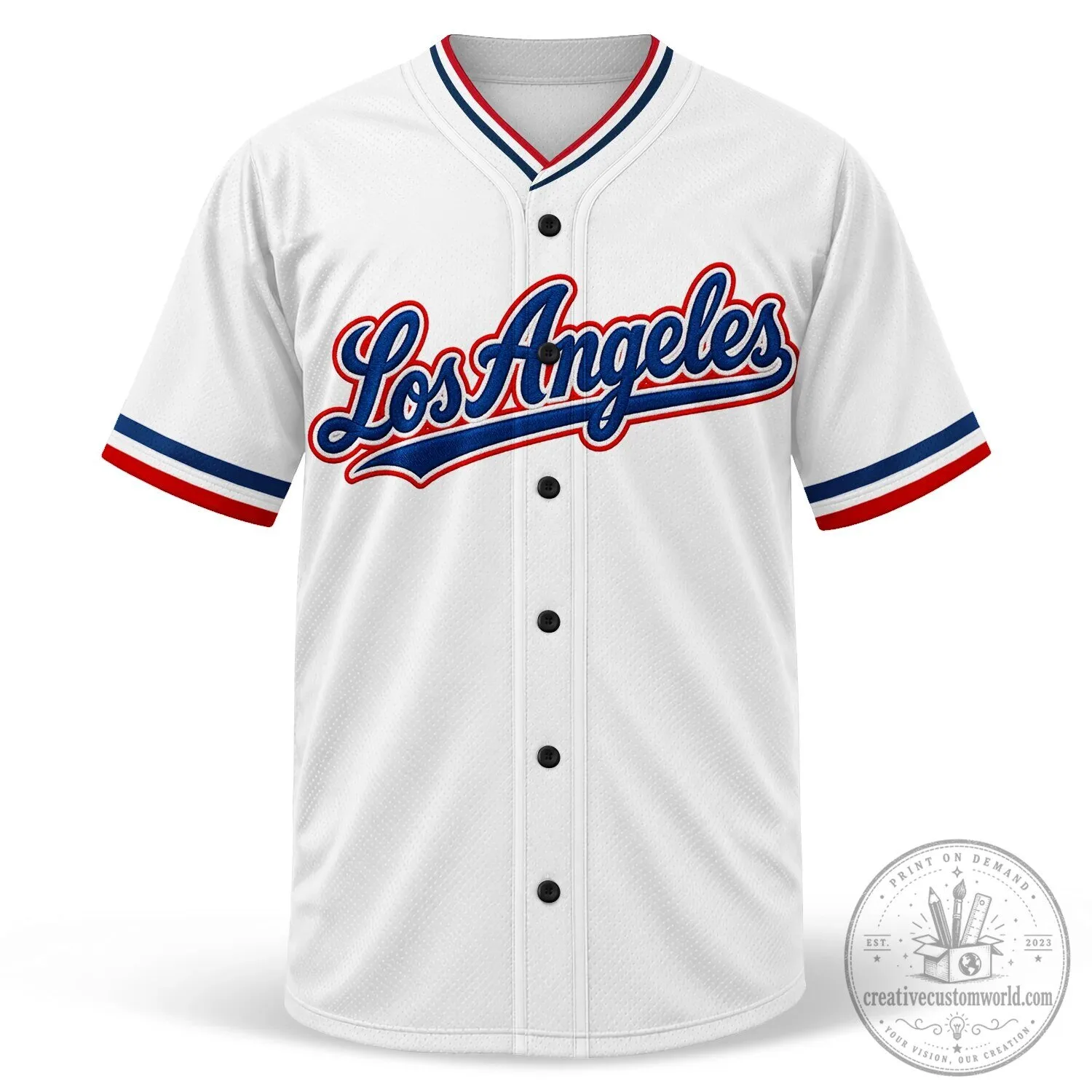 Los Angeles City Script Red Baseball Jersey 22 Los Angeles City Script Red Baseball Jersey